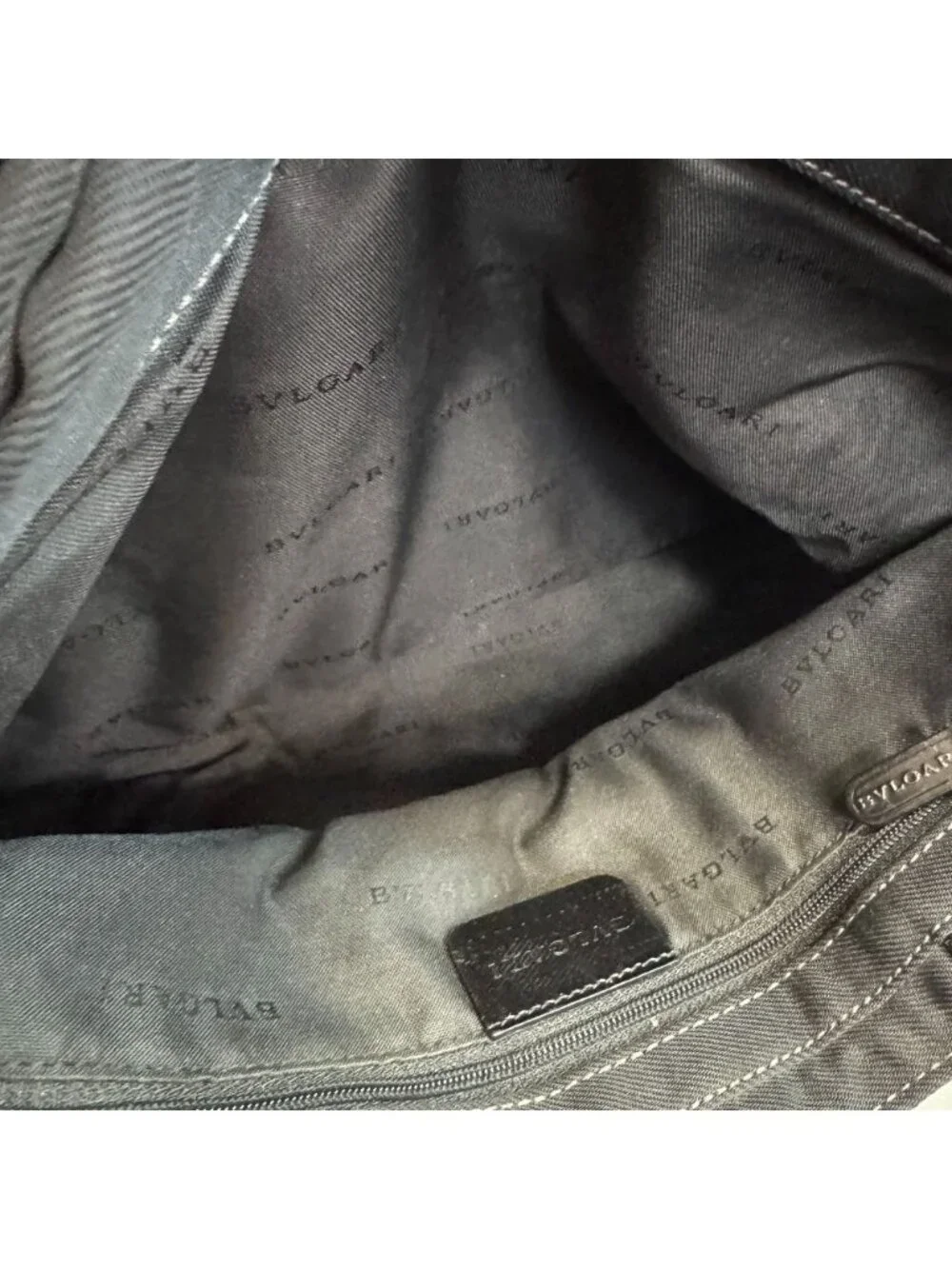 Bvlgari Shoulder Nylon Tote Bag